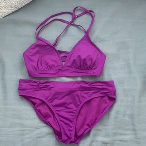 Athleta Purple bikini set!